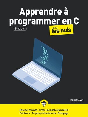 cover image of Programmer en C pour les Nuls, grand format, 3e éd